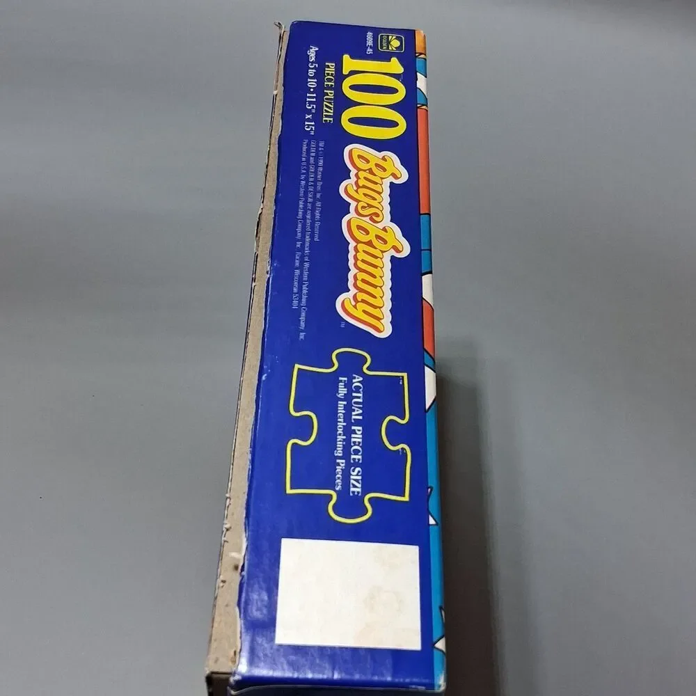 Golden Bugs Bunny Puzzle 100 Piece Looney Tunes Patriotic 1990 Complete